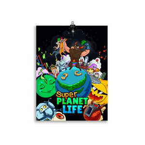 Open image in slideshow, Super Planet Life Poster
